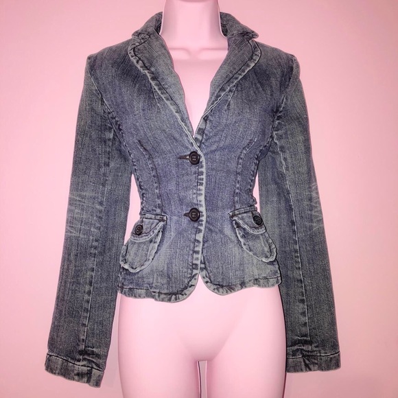 Jackets & Blazers - vintage y2k denim blazer